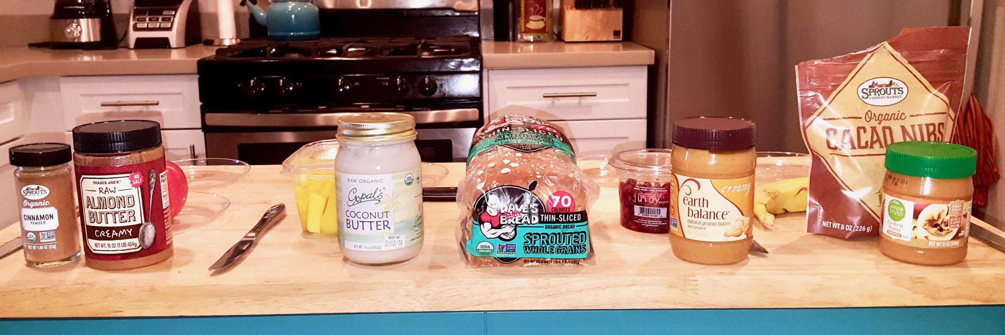 Ingrdients for 4-Gourmet Nut Butter Sandwiches 2
