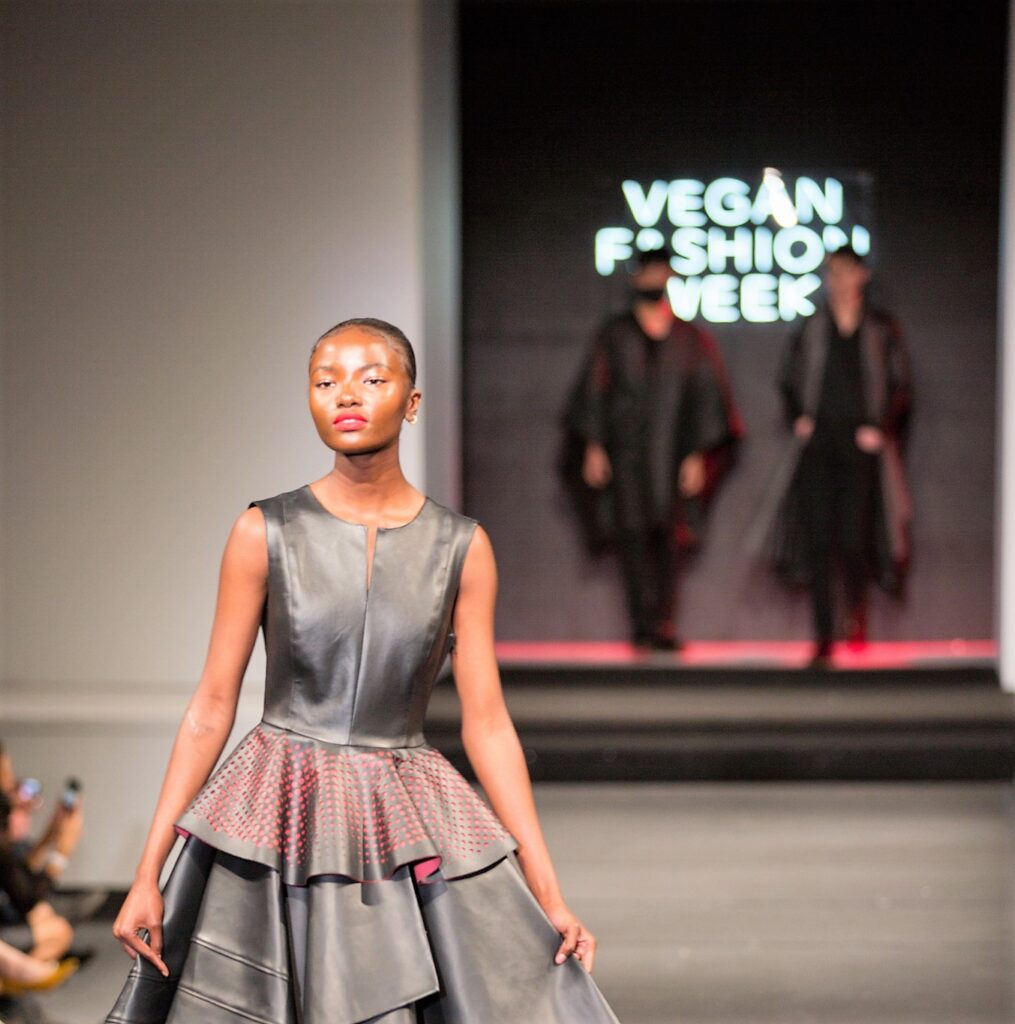 Runway show at Vegan Fashion Week in LA.