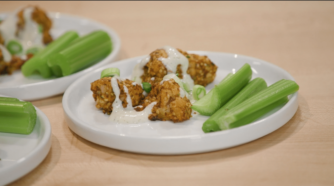 vegan buffalo cauliflower wings