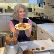 Elysabeth Alfano Cooking Vegan Meatballs