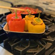 Stuffed Peppers by Elysabeth Alfano, the Silver Chic Chef