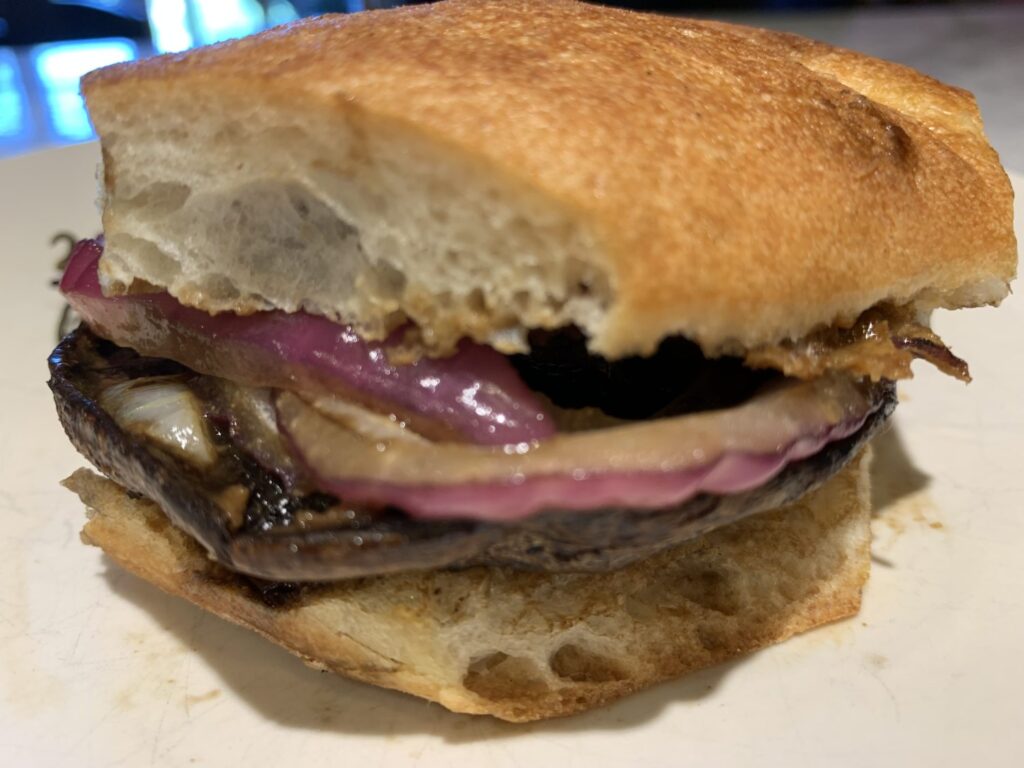 Portobello Mushroom Burger by Elysabeth Alfano