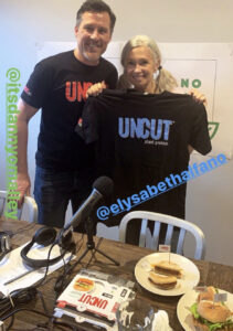 Elysabeth with Danny O'Malley of UnCut Burgers.
