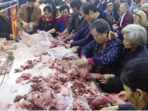 Reuters - "Wet Market" is a local slaughterhouse. Animals purchased are slaughtered site on scene