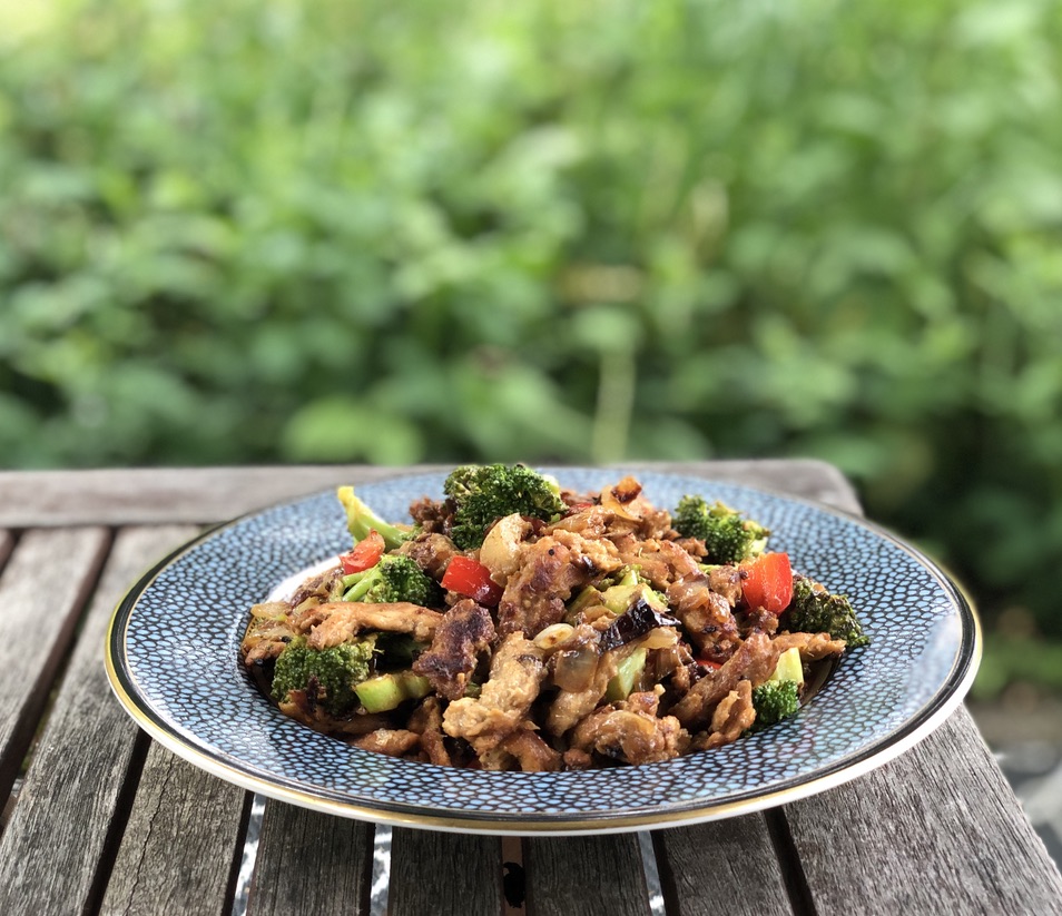Thai Green Curry and Veggies over Jasmine Rice
