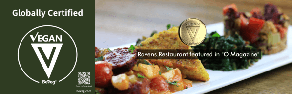 Breakfast at Ravens Restaurant at Standford Inn - BeVeg Certified Vegan Restaurant and Resort