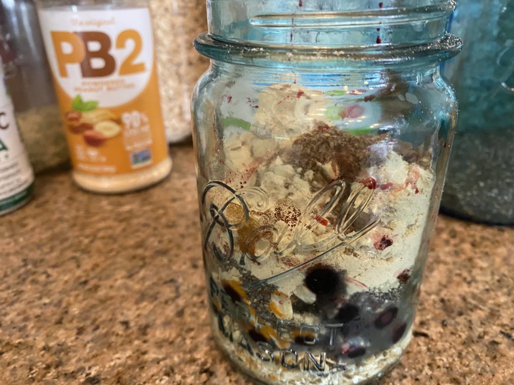 Building overnight oats