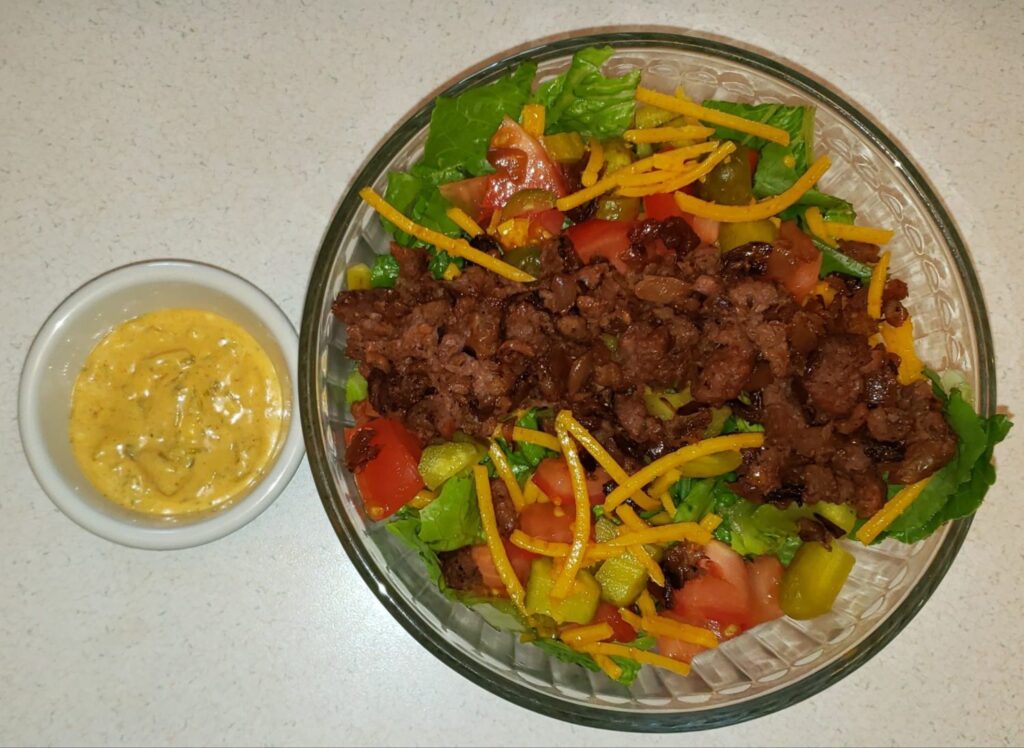 vegan big mac salad