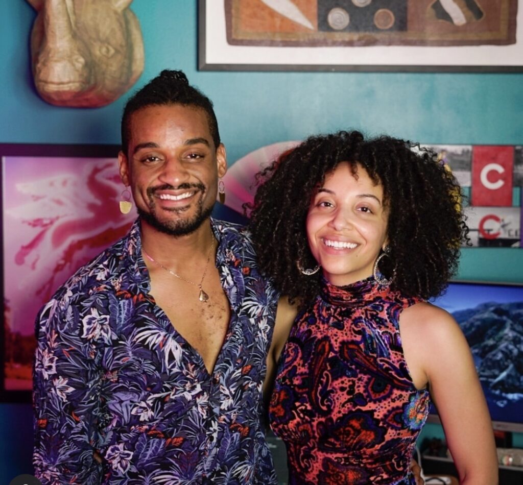 Gabrielle and her partner Ace Anderson. 
