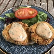 finished vegan crab cakes
