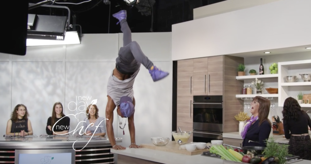 A Yoga Post on Set of New Day New Chef