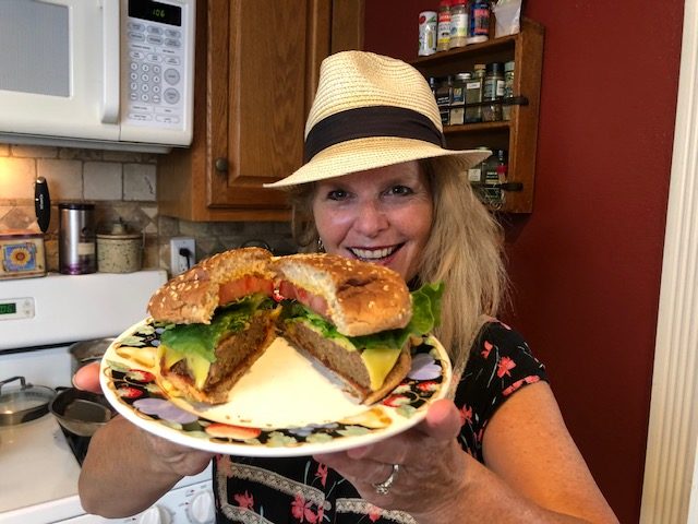 vegan burger and paige parsons roache