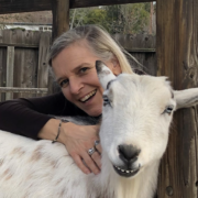 Animal activist and goat