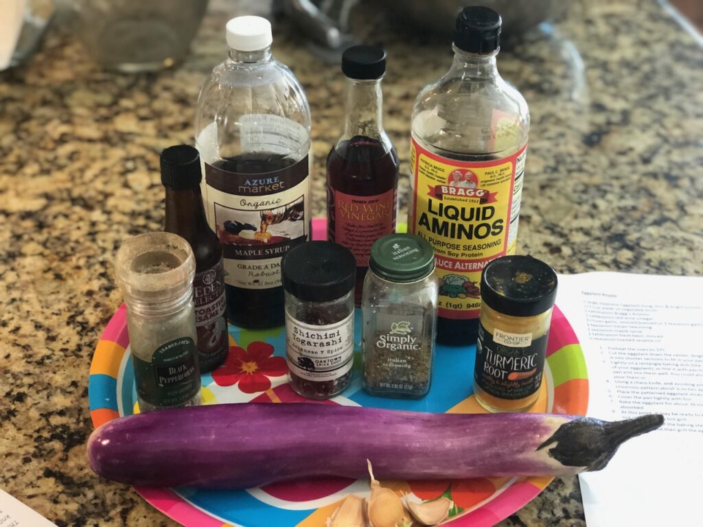 Ingredients eggplant recipe