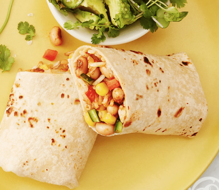 These Cool Beans vegan wraps cook up like they're made fresh but are offered in the frozen food section. 