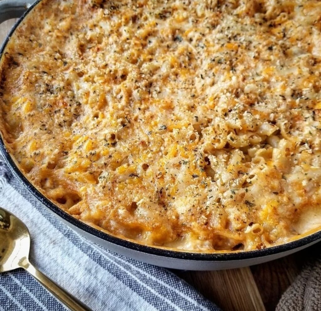 Southern Baked vegan mac and cheese