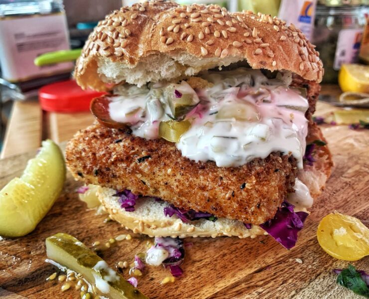 vegan fish filet sandwich