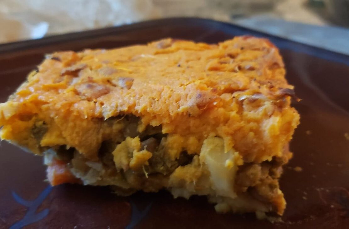 vegan thanksgiving sweet potato shepherd's pie