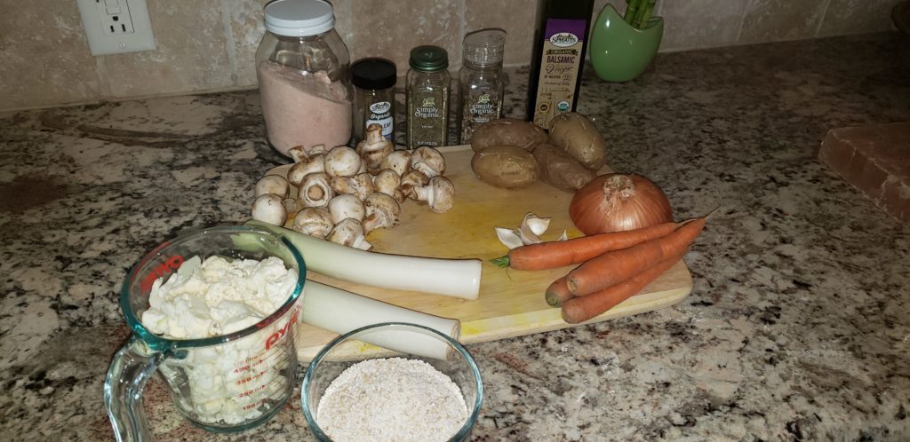 Ingredients for vegan stew