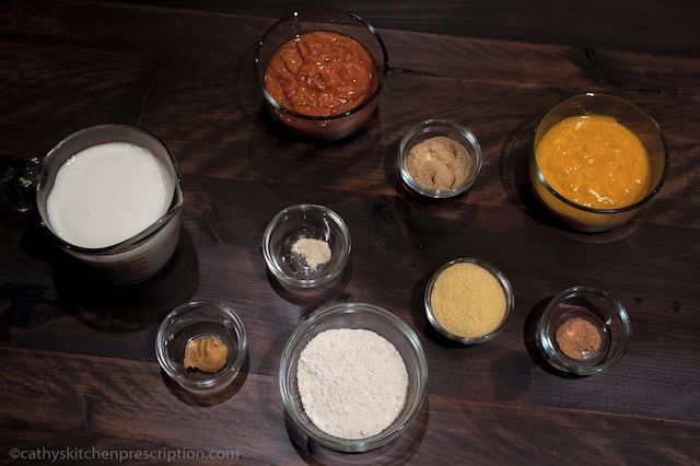 Ingredients for vegan white sauce