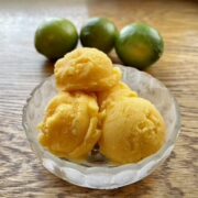 Mango and lime sorbet 21 day vegan kickstart