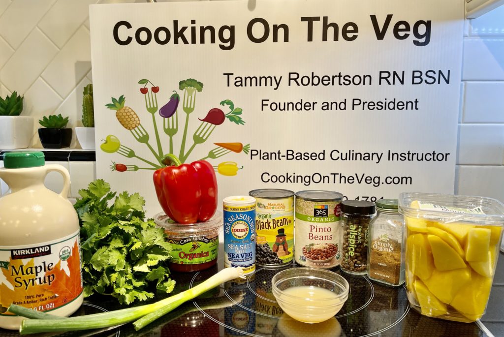 21 day vegan kickstart Ingredients for black bean and mango salad