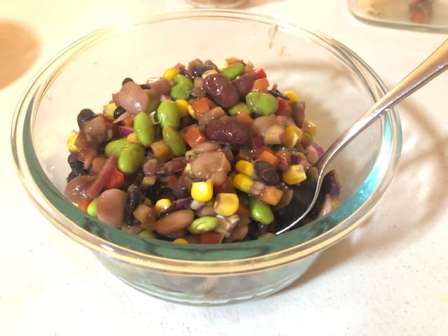 Plated Bean Salad-21 day vegan kickstart