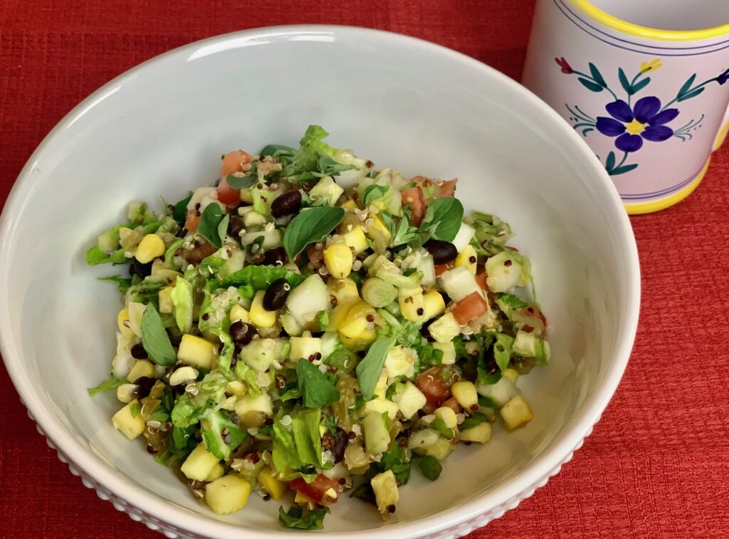 21 day vegan kickstart finished Quinoa and Red Bean Salad.
