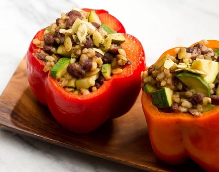 21 day vegan kickstart stuffed peppers