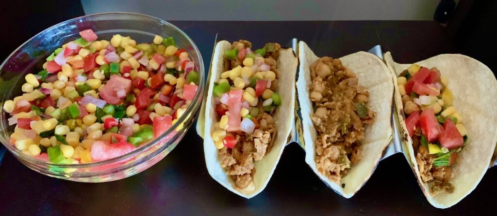 21 day vegan kickstart chickpea tacos