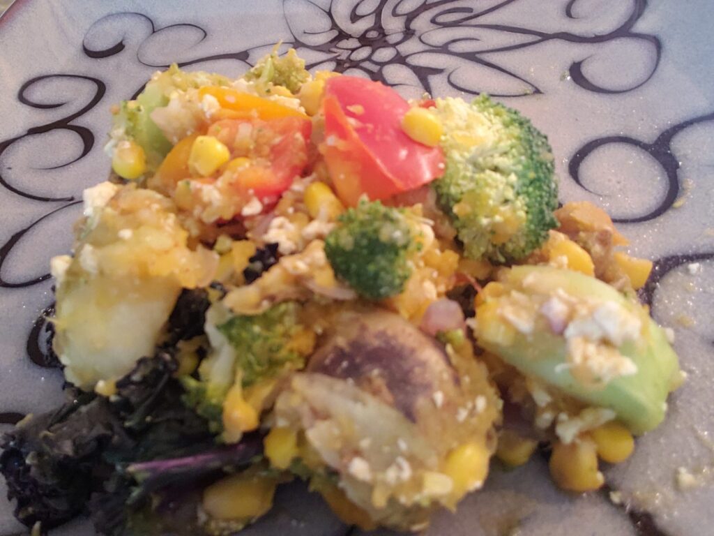 Finished Moroccan dish