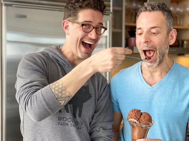 Michael Suchman and Ethan Ciment vegan chocolate mousse