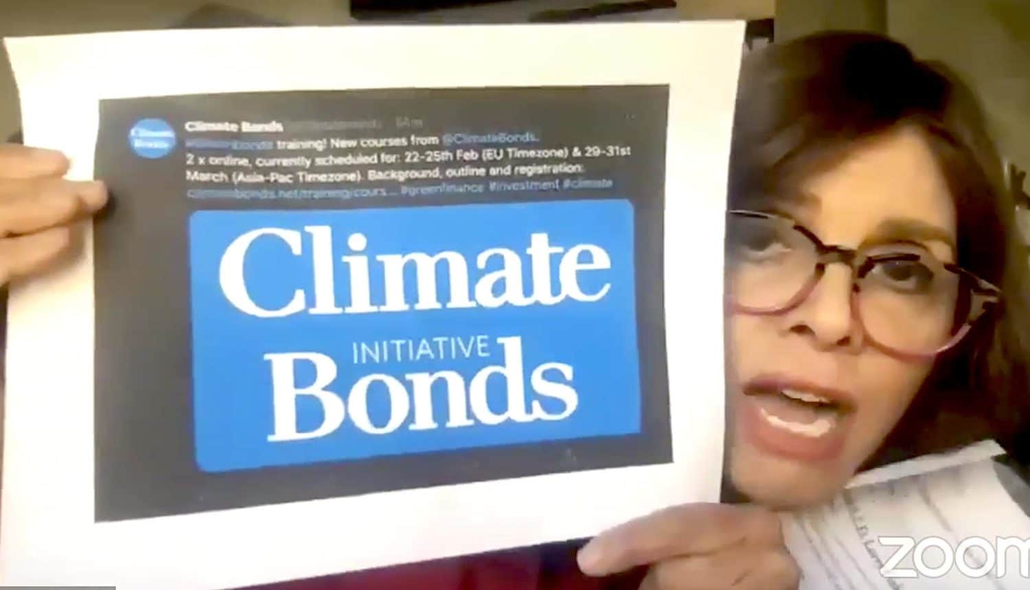 Jane Velez-Mitchell pushes climate bonds