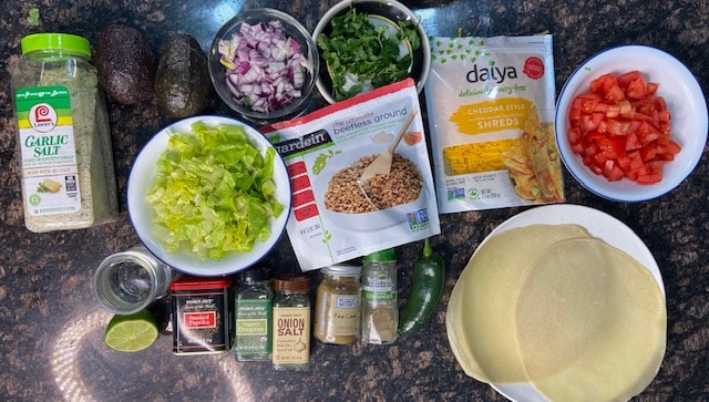 vegan tacos ingredients