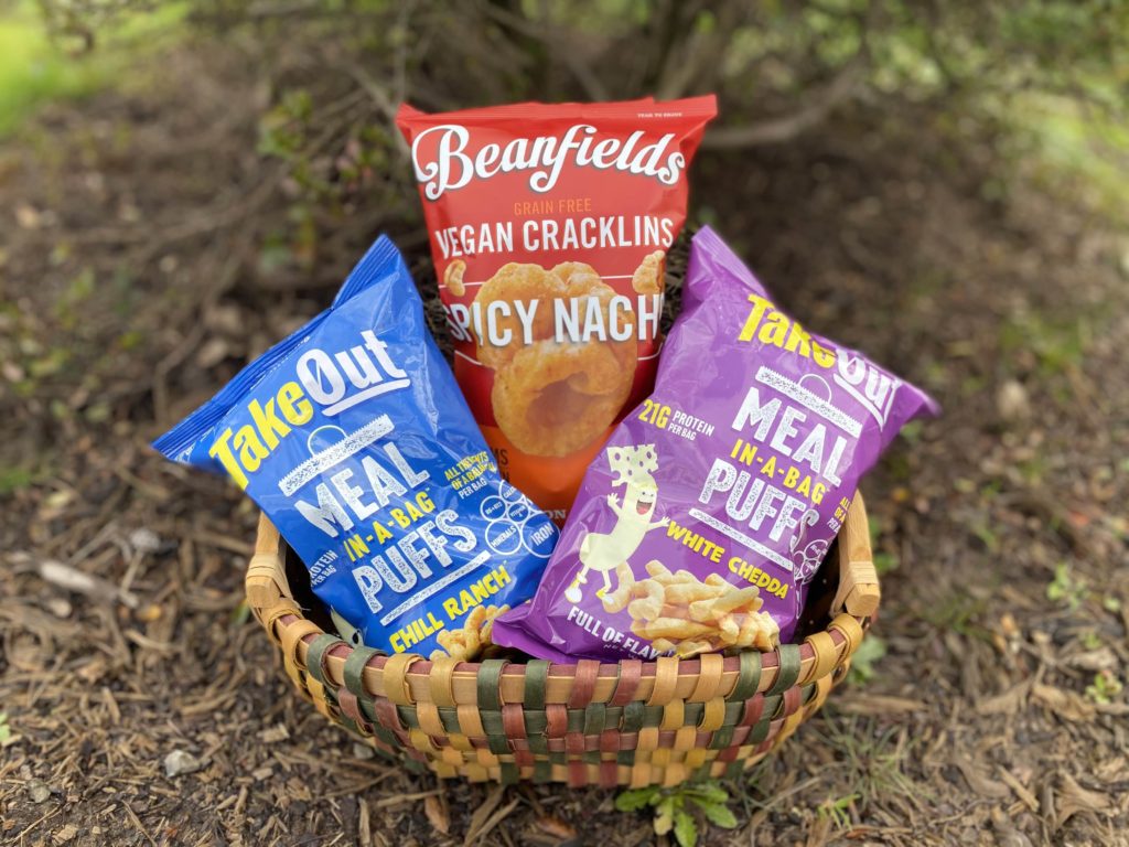 Outstanding Foods NEW Meal in a Bag and Beanfields Cracklings Vegan Snacks
