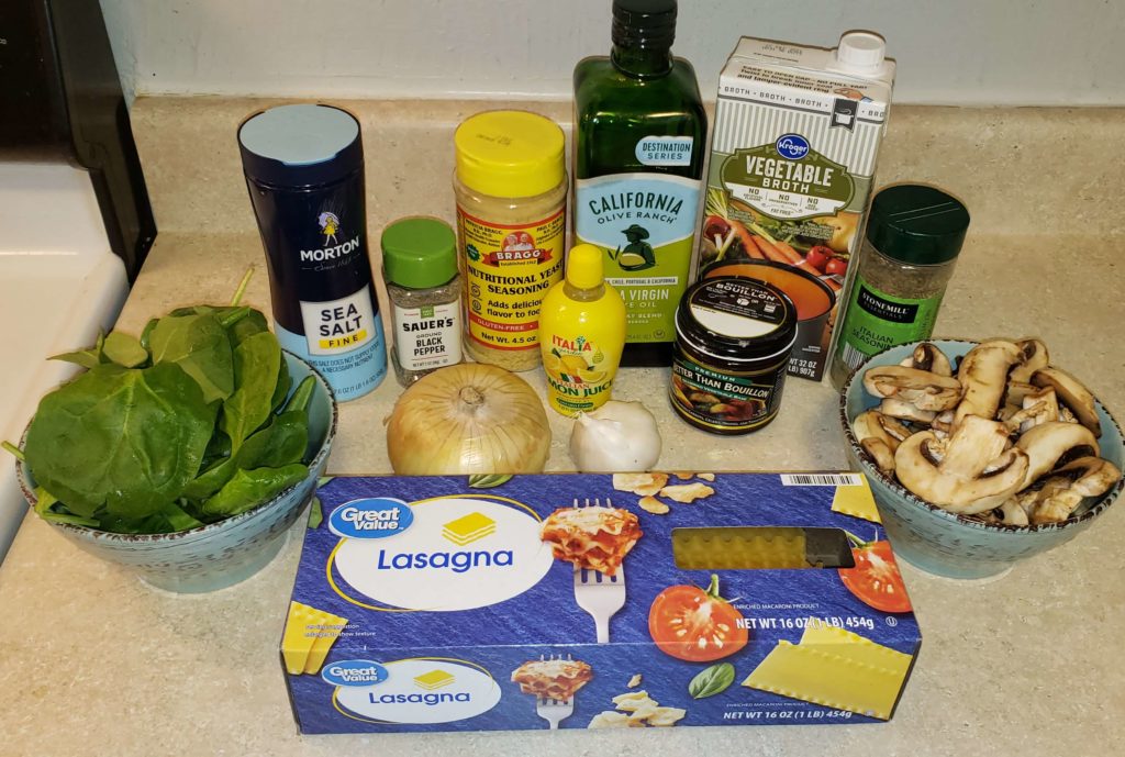 Lasagna Soup ingredients