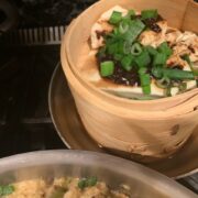 Silken Tofu with garlic black beans. Asian recipes