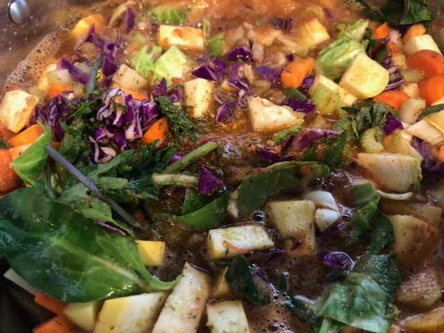 close-up vegan stew
