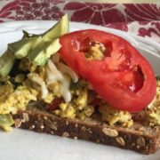 Tofu Scramble on bread