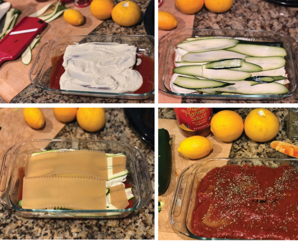 zucchini lasagna layering