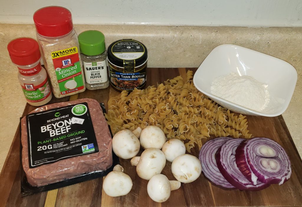 Ingredients for vegan steak