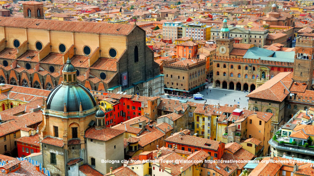 City of Bologna from above