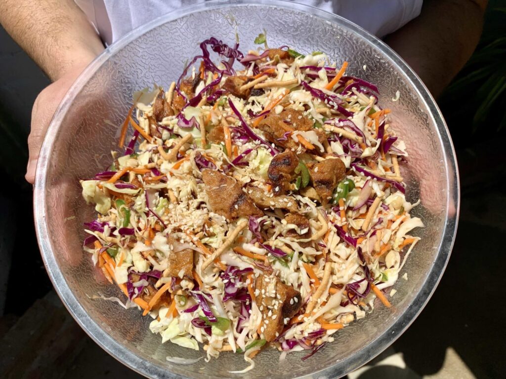 vegan buffalo chicken salad