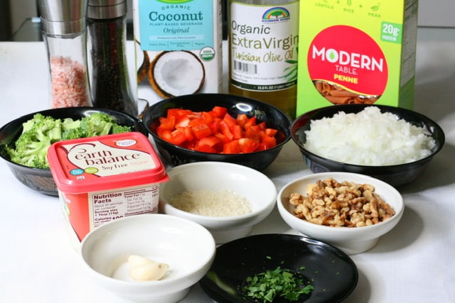 vegan pasta recipe ingredients