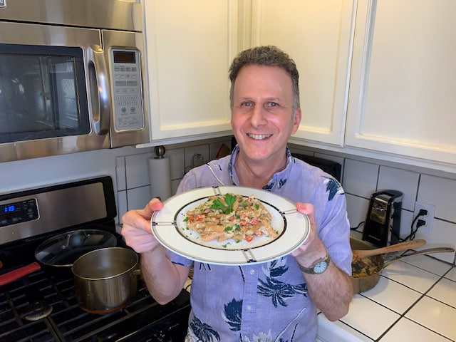 Jerry and his vegan pasta recipe