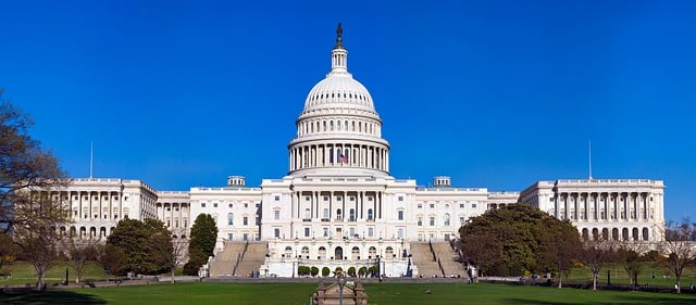 The U.S. Capitol building in Washington DC.