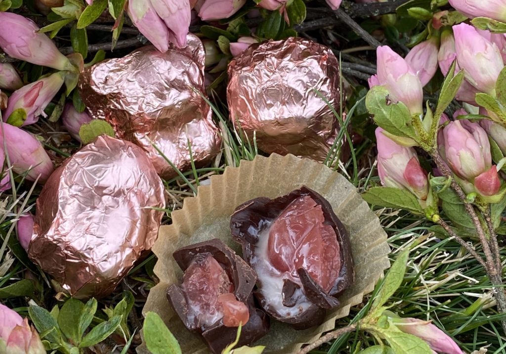 These little morsels are a vegan version of the traditional Queen Anne chocolates. Click on the photo to be taken to The Roaring Vegans etsy shop to score a box of these all natural Queen VegANNEimals