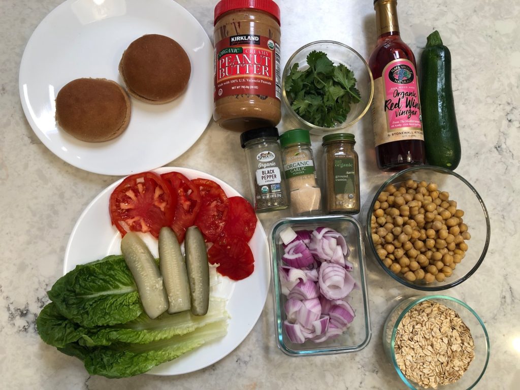 4th of july food options chickpea burgers