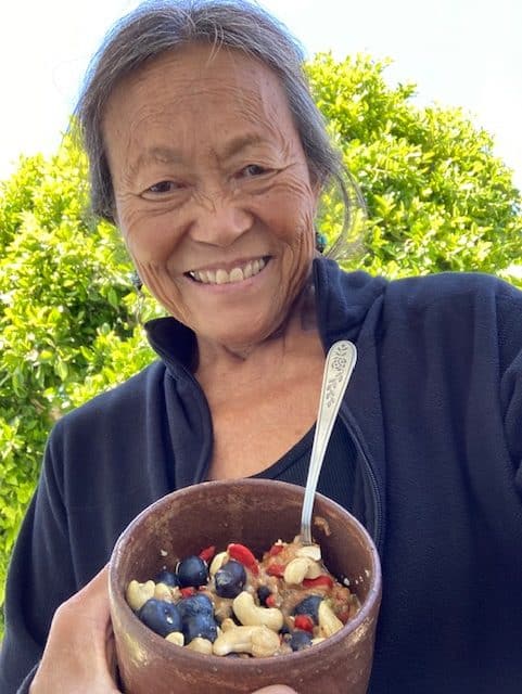 peggy and her berry bowl