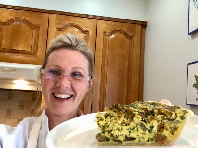 Linda and her quiche